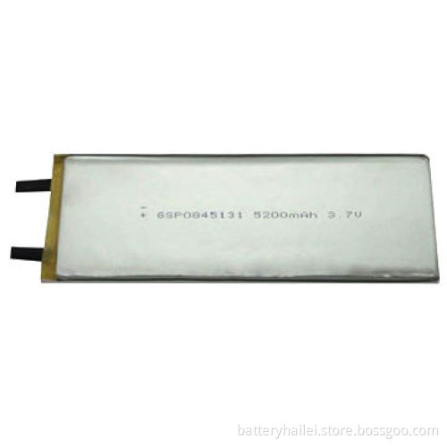 Polymer Li-ion Battery with 3.7V Voltage and 5200mAh Capacity, Suitable for GSP